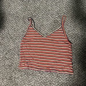 American Eagle soft and sexy striped cropped tank top